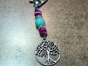 Kľúčenka strom života ACHÁT, AMAZONIT