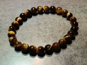 Náramok guličky TIGRIE OKO dámsky 8 mm