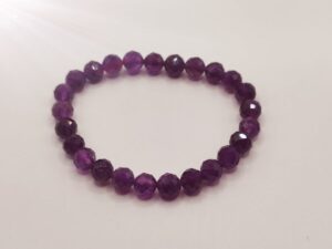 Náramok guličky detský 6 mm AMETYST