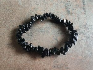 Náramok sekaný TURMALÍN ČIERNY dámsky