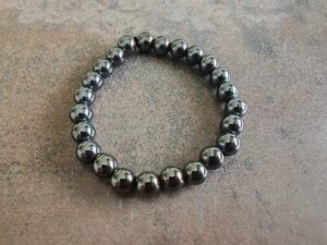 Náramok guličky HEMATIT dámsky 8 mm