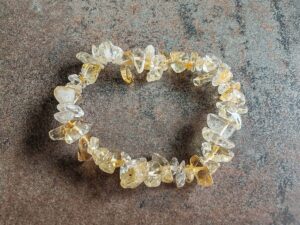 Náramok sekaný CITRÍN dámsky