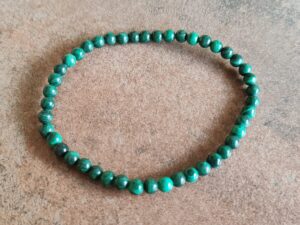 Náramok guličky MALACHIT dámsky 4 mm