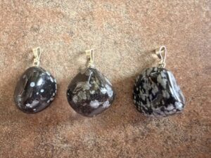 Prívesok kameň vločkový OBSIDIÁN